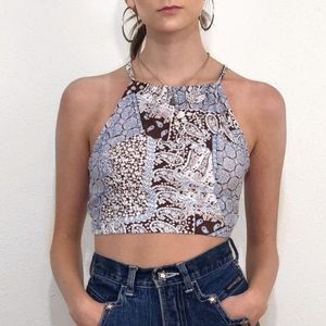 Paisley crop top <3